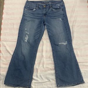 AE favorite boyfriend jeans with holes